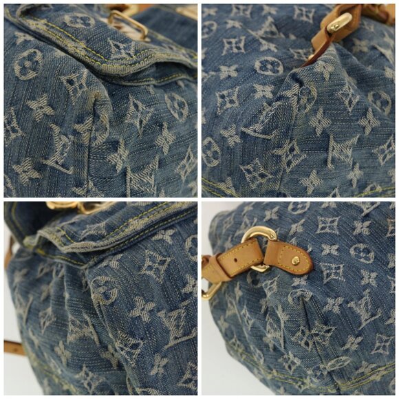 LOUIS VUITTON Monogram Denim Sac A Dos GM Backpack Blue M95056 LV Auth 40432 - Picture 14 of 16